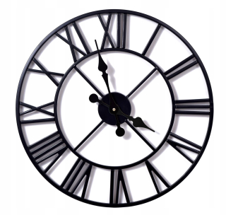 Rímske kovové hodiny vintage retro50 cm