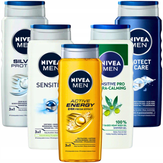 NIVEA Men x5 Pánsky sprchový gél Set 500 ml