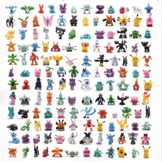 Rozprávková figúrka - Sada 144 figurín Pokemon Pikachu vapareon cubone