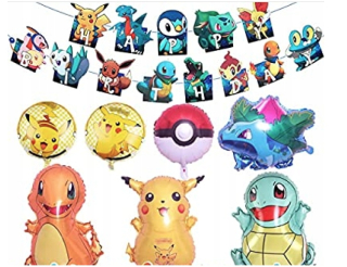 SADA BALÓNOV POKEMON MIX 5. NARODENINY 29 KS