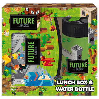 Desiatové boxy - Raňajky sada + bidon úroveň hry Minecraft