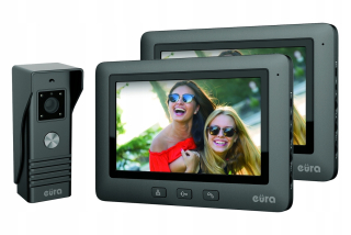 Interkom, videovrátnik - Video -intercom set 2 dva monitor 7 "Video brána