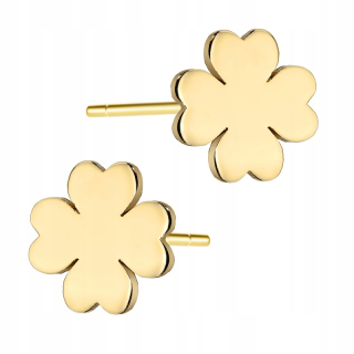 CELEBRITY CLOVER zlaté náušnice, pr.585 JESO