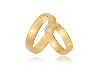 ZLATÉ SNUBNÉ PRSTENE - PÁR PR 333 4mm BEZŠ