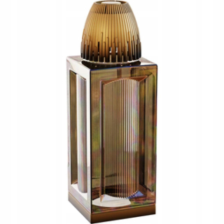 Sklenený pietny lampáš Apollo Gold Santa Marozza, 39 cm