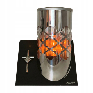 LED solárna sviečka s krížovým