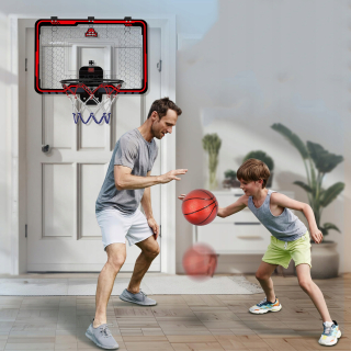 ZREE PRENOSNÁ MINI BASKETBALOVÁ SÚPRAVA NA ZÁVES NA DVERE IZBOVÉ ODNÍMATEĽNÉ