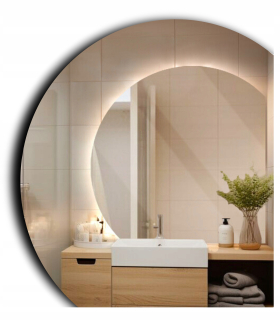 Zrkadlo Metanoia Led zrkadlá nástenný kruh 1000 x 1000 mm