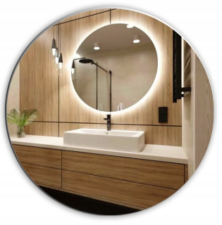 Zrkadlo Metanoia Led zrkadlá nástenný kruh 1050 x 1050 mm
