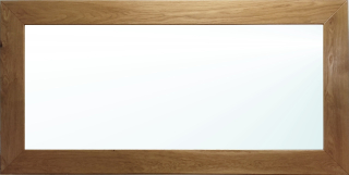 Zrkadlo Ramoteka nástenný obdĺžnik drevený rám 1200 x 700 mm