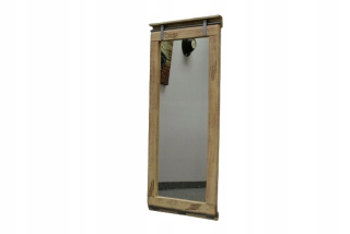 ZRKADLO MANGO drevo séria RAILWAY BIANCO 145x59 cm