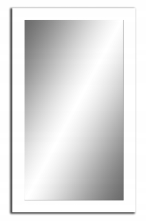 Nástenné zrkadlo RAMIX, obdĺžnikové, drevený rám, 500 x 1000 mm