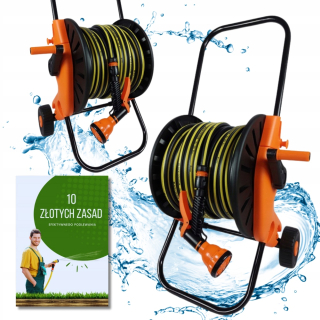 Bradas WBC1/220 záhradná hadica 20 m PVC + VOZÍK PRE NAVÍJAČ ZÁHRADNÝCH HADICE NA KOLESÁCH 1/2 max 60m 3/4 max 30m SILNÝ