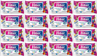 Nawilžený Toaletný Papier Velvet Junior - Pre Zdravú Hygienu Detí, 16 Balení