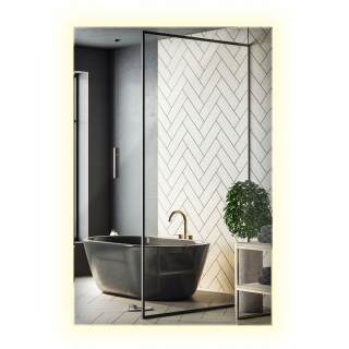 Závesné dekoračné LED zrkadlo 60x40 cm do chodby Modern