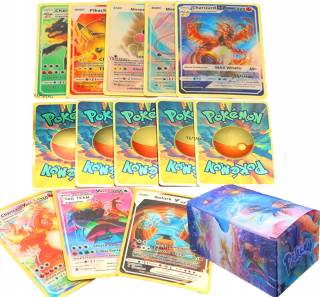Zberateľské karty Pokemon Gold 3D 50 XXL kariet