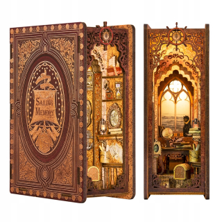 3D, 4D puzzle - Plachetnica DIY roztomilá kniha Nook set
