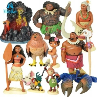Maska Halloween - Sada 10 ks. Vaiana Treasure Ocean Set 10 ks.