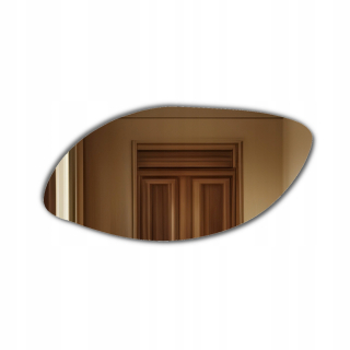 Nepravidelné LED zrkadlo do kúpeľne - 140x70 - MASKAT horizontálne, podsvietenie