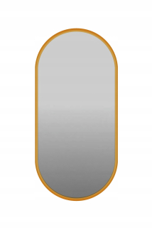 Oválne zlaté zrkadlo 50/150 cm