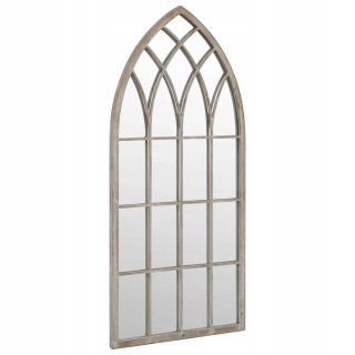 Železné zrkadlo s efektom hrdze 100x45cm - piesková farba