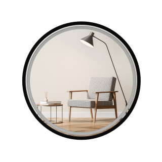 Zrkadlo Lawabo Nábytkový rám koliesok na stenu MDF 750 x 750 mm