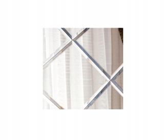 Fazetové zrkadlá 254x254 cm glamour zrkadlové dlaždice