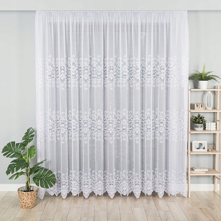 Žakardová záclona s marsčiacej páskou 230x400 cm