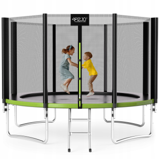 ZÁHRADNÁ TRAMPOLÍNA DOMOV DO ZÁHRADY PRE DETI REBRÍK SO SIEŤOU 12FT
