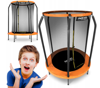 ZÁHRADNÁ TRAMPOLÍNA PRE DETI SO SIEŤOU DO ZÁHRADY DOMA REKREAČNÝ NEOSPORT