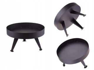 ZÁHRADNÉ OHNISKO 40 CM NA CAMPFIRE GRIL KOTLE OCELOVÝ ČIERNY GRIL