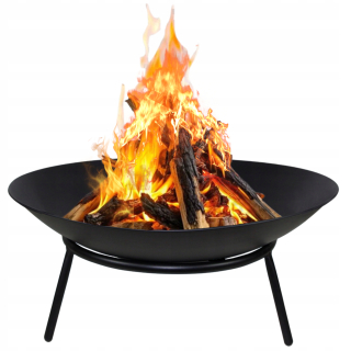 ZÁHRADNÝ KRB 60CM KOV ČIERNY NA CAMPFIRE GRIL KOTOL OCEL.