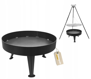 ZÁHRADNÝ OHNIŠŤ 40 CM GRIL Z TEPLOTORNEJ OCELE DO ZÁHRADY