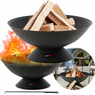ZÁHRADNÁ LIATINA OHNIVÁ 56 CM NA CAMPFIRE GRIL KOTLÍK ČIERNA