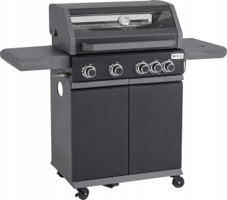 YATO ZÁHRADNÝ PLYNOVÝ GRIL 5 HORÁKOV 14,2KW ČIERNY VEĽKÝ LIATIENOVÝ ROŠT