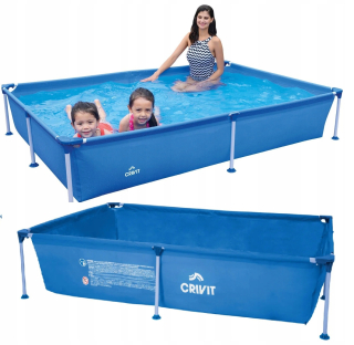 ZÁHRADNÝ RÁMOVÝ BAZÉN PRE POZEMOK CRIVIT FAMILY XXL OBDŽNÍKOVÝ 228x159