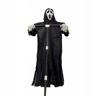 Záhradná halloweenska kričiaca dekorácia strašiaka