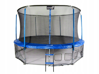 Záhradná trampolína Jumpi 435cm/14FT Maxy Comfort modrá s vnútorným Si