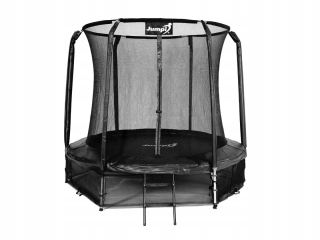 Záhradná trampolína Jumpi 252cm/8FT Maxy Comfort čierna s vnútornou sieťovinou