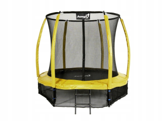 Jumpi záhradná trampolína 252cm/8FT Maxy Comfort Plus žltá s vnútorným Si