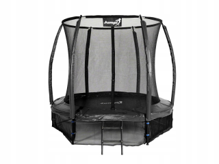 Záhradná trampolína Jumpi 252cm/8FT Maxy Comfort Plus ČIERNA s vnútorným S