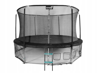 Záhradná trampolína Jumpi 435cm/14FT Maxy Comfort čierna s vnútornou sieťovinou