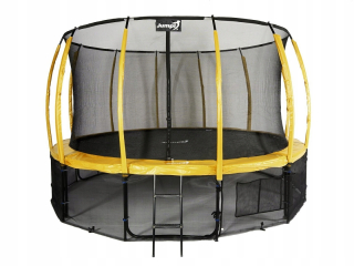 Záhradná trampolína Jumpi 435cm/14FT Maxy Comfort Plus žltá s vnútorným S