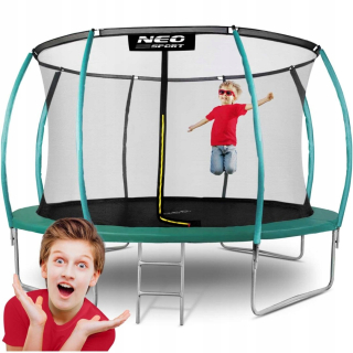 Záhradná trampolína profilovaná 12ft/374cm s vnútornou sieťkou Neo-Sport