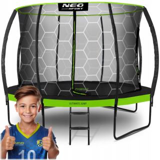 Záhradná trampolína profilovaná 14ft/435cm s vnútornou sieťkou Neo-Sport