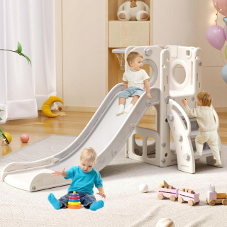 Detská záhradná šmykľavka pre domáci plot 4v1 Toddler šmykľavka vnútorná/vonkajšia