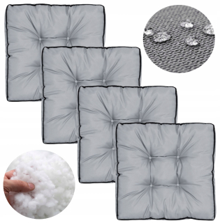 Záhradný vankúš 50x50 cm na záhradnú stoličku Waterproof High Side Grey