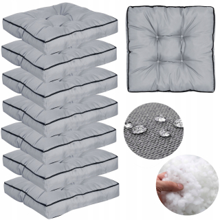 Záhradný vankúš 50x50 cm na záhradnú stoličku Waterproof High Side Grey