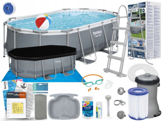 Obdĺžnikový rámový bazén Bestway 427 x 250 cm