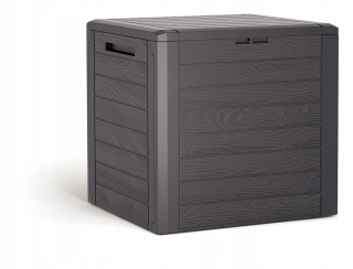 Plastový záhradný box, 140 l, hnedý